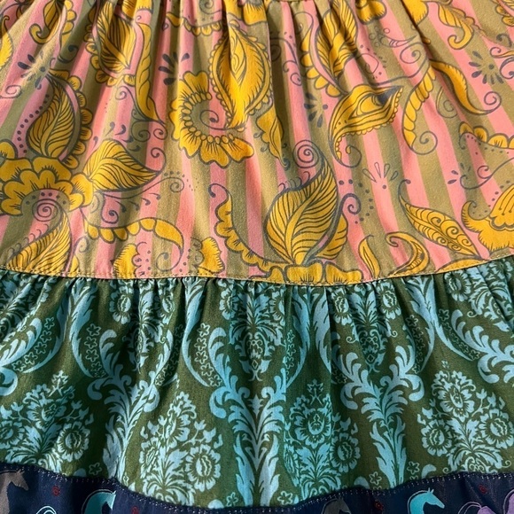 MATILDA JANE GIRLS SIZE 6 CASUAL AND FUN MULTI FABRIC SHORT SLEEVE DRESS - Picture 9 of 11